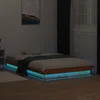 LED okvir kreveta voštano smeđi 120x200 cm od masivne borovine