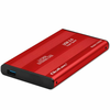 Qoltec qoltec aluminijasto ohišje za zunanji trdi disk hdd ssd 2,5 sata3 | usb 3.0 | rdeče