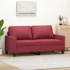 vidaXL vidaXL Dvosed vinsko rdeč 140 cm umetno usnje, (20922402)