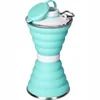 Silikonska zložljiva skodelica za vodo 500 ml ZELENA (9,6 * 18,5 cm)