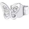 Rosato Srebrni enojni uhani s cirkoni Butterfly Storie RZO052R