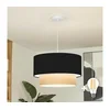 Brilagi - LED luster na sajli CERIA 1xE27/40W/230V prečnik 50 cm crna/bež