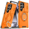 Maska za telefon Samsung S928B Galaxy S24 Ultra CAMSHIELD RING STAND, Narandžasta