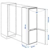 TINAD Frižider/zamrzivač, IKEA 500 ugrađeno, 210/79 l