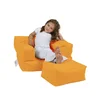 Atelier Del Sofa Vrtna vreča Bean Bag, otroški enojni sedež Pouffe - oranžna