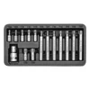 Garnitura nastavka sa adapterom 1/2 TORX 15delova YATO