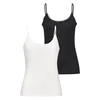 VIVANCE Top z naramnicami črna/bela