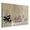 shumee Slika - Banksyjevo letalo (1 del) - grafiti z rdečimi črkami na ozadju stenske poslikave