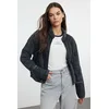 Trendyol Anthracite Oversize Cotton Quilted Puffer Jacket