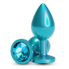 NS Novelties Rear Assets Iridescent Plug Medium Turquoise