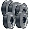 Smart Print 5x PLA Črna Filament 1.75 mm - Smart Print Biološko Razgradljiv PLA (1kg Kolut)