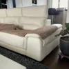 Fleker-prekrivač garnitura Trodelni Svetlo Braon boja (trosed-dvosed-fotelja)