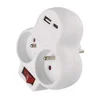 2x podaljšek, izklopljiv, 1xUSB-A+1xUSB-C, bel