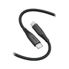 SWISSTEN podatkovni kabel SOFT SILICONE USB-C/USB-C 1,5 M, PD 60 W, črn
