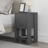 Hanah Home Noćni stočić Ema 30x55x30cm Antracit