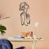 Wallity Zidna dekoracija Woman Silhouette - APT596LS, 40 x 88 cm, Crna