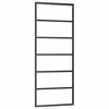 Klizna vrata od stakla ESG i aluminija 76 x 205 cm crna