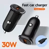 LDNIO Auto punjac C105/ QC3.0/ 30W USB Lightning crni
