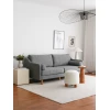 Atelier del Sofa Trosed Nordi 196x82x93cm Sivi