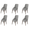 Hanah Home Set stolica Pare, 46x94x46 cm, 6 komada, Braon-siva