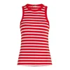 TOMMY HILFIGER Top rdeča/črna/bela