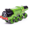 Bigjigs Rail šablone Rail Električna lokomotiva Flying Scotsman zelena