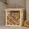 Vidaxl vidaXL Stojalo za drva 108x64,5x109 cm masivni borov les