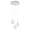 Eglo Montio 1 visilica/3, led, 3x5w, prečnik 400, hrom/staklo prozirno