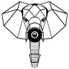 Opviq W 034 Zidna lampa, Crna