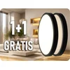LED plafonsko svetlo za kupatilo LED/36W/230V IP44 3000K prečnika 35 cm crno