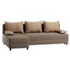 JYSK Sofa bed chaiselongue HAMPEN brown/beige