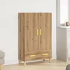 Visoka ploča Artisan hrast 70x31x115 cm izrađeno drvo