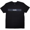 Oasis Majica Horizontal Bars Logo Unisex Black L
