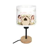 Brilagi - Stona lampa BOBO WOOD 1xE27/25W/230V hrast/crna/bela/ružičasta/vile