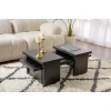 Hanah Home Klub sto Sanctuary, 110x41.5x45cm, Crni