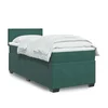Box spring krevet s madracem tamnozeleni 100x200 cm baršunasti