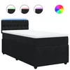 Vidaxl Box spring postelja z vzmetnico črna 90x200 cm žamet