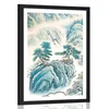 Plakat s paspartujem kitajski pejsaž - 20x30 white