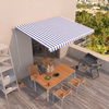 Den Avtomatsko zložljiva tenda 450x350 cm modra in bela
