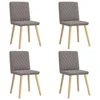 vidaXL vidaXL Jedilni stoli 4 kosi taupe blago, (21828404)