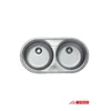 Livinox Ugradna sudopera LivEC139, 50x50cm, Sifon o90, Hrom