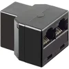 MicroConnect Adapter RJ45 - 2xRJ45 F-F črn