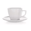Banquet Skodelica in krožnik kvadratni ALBA 250 ml, komplet 6 kosov