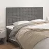 Uzglavlje sivo 200x5x118/128 cm umjetna koža