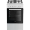 BEKO Prostostoječi štedilnik Beko FSS52020DW z 60L pečico, (5000554308)