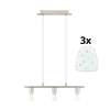 Eglo - LED luster na sajli MY CHOICE 3xE14/4W/230V hrom/bela