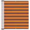 Vidaxl Balconska mreža Oranžna in Rjava 110 x 400 cm Oxford tkanina