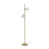 AKTERSPRING Podna lampa, opal bela staklo/mesingano, 162 cm