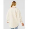 Rip Curl High Tide Fleece Shacket Jacket off white
