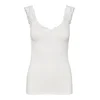 Vero Moda Rosa Majica brez rokavov 798353 Bela